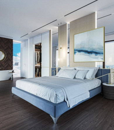 Tiek izīrēts īsts penthouse dzīvoklis jaunajā projektā Filozofu Rezidences ar gandrīz 360 Rīga - foto 9