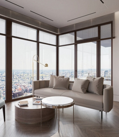 Tiek izīrēts īsts penthouse dzīvoklis jaunajā projektā Filozofu Rezidences ar gandrīz 360 Rīga - foto 1