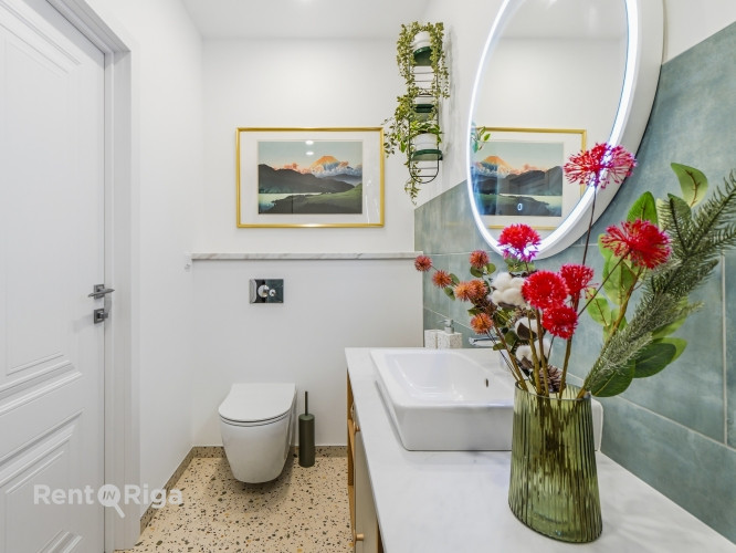 Сдаётся 2комнатная квартира с 2 парковочными местами!   Окна выходят на зелёный и Рига - изображение 9