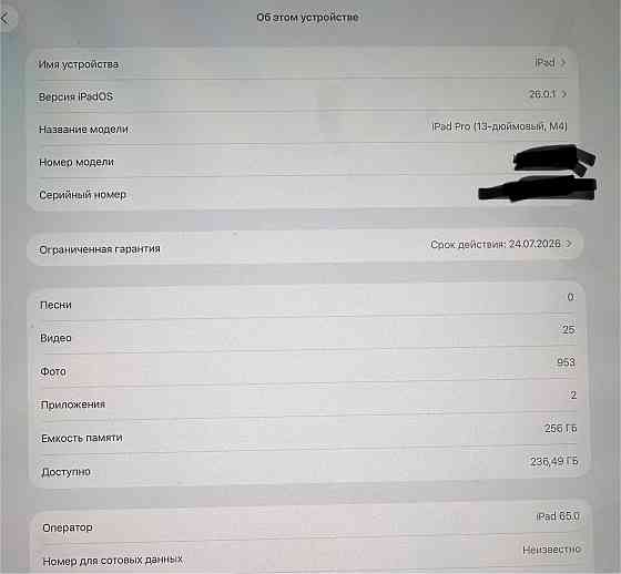 IPad Pro M4 13″ 256 GB Продаю iPad Pro на чипе M4, версия 13 дюймов, 256 GB. Планшет в абсолютно... Rīga