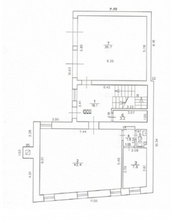 Telpas renovētā fasādes ēkā ar autostāvvietu.  Veikals: Kopā 53,4 kvm - 7 eur/m2 - Rīga - foto 6