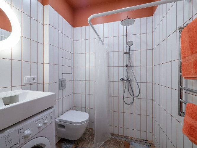 Pieejams studijas tipa dzīvoklis īstermiņa īrei. Dzīvoklis ir pilnībā aprīkots, ar visu Rīga - foto 9