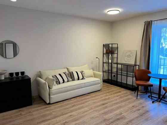 Ilgtermiņa īrei pieejams studio tipa dzīvoklis.  Pārdomāts dzīvokļa plānojums, kas sastāv no koridor Рига