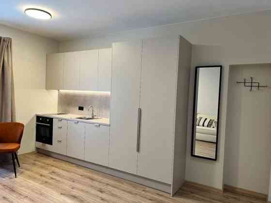 Ilgtermiņa īrei pieejams studio tipa dzīvoklis.  Pārdomāts dzīvokļa plānojums, kas sastāv no koridor Рига