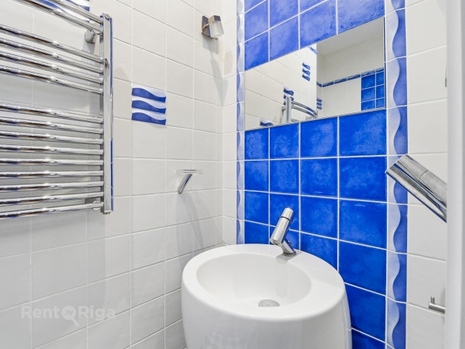 Izīrē eksluzīvu 2-istabu dzīvokli ar tvaika pirti! Plašs un pilnībā mēbelēts dzīvoklis Rīga - foto 9