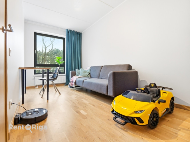 Ilgtermiņa īrei tiek piedāvāts gaišs, mājīgs un jauns 3 istabu dzīvoklis jaunajā projektā Rīga - foto 9