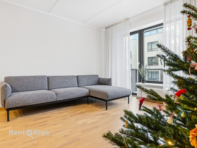 Ilgtermiņa īrei tiek piedāvāts gaišs, mājīgs un jauns 3 istabu dzīvoklis jaunajā projektā Rīga - foto 6