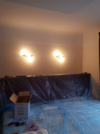 Услуги электрика и электромонтажные работы в Риге. Установка и подключение светильников, люстр,... Rīga - foto 8