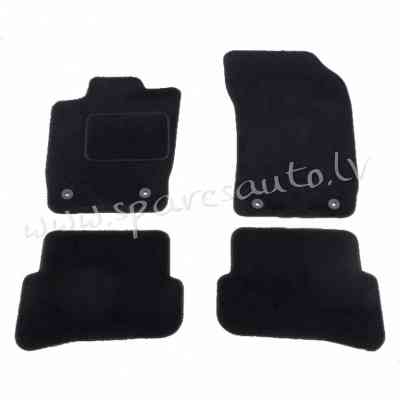 1300-DWK - melna krāsa - Velūra Paklāji - UNSORTED VELOUR MATS Rīga