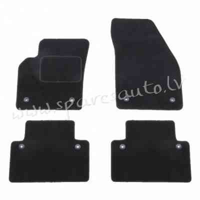 9033-DWK - Krāsa: melna - Velūra Paklāji - VOLVO C30 (2006-2010) Rīga