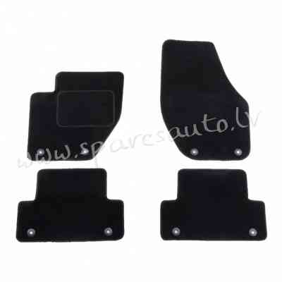 90C2-DWK - melna krāsa - Velūra Paklāji - UNSORTED VELOUR MATS Рига