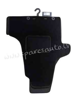 9568-DWK - Krāsa: melna - Velūra Paklāji - VW TRANSPORTER T5 (2003-2009) Рига