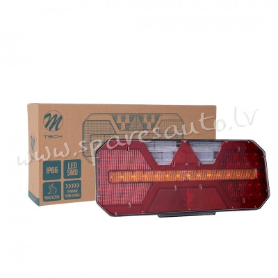 WTL201R - M-TECH Rear Right Combination Lamp – ECE Approved. 104 LED. 12/24V R - Aizmugurējais Luktu Rīga - foto 1
