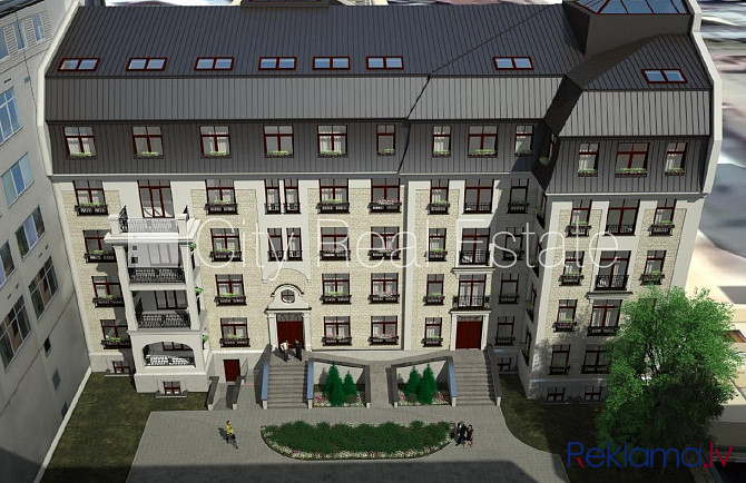 Фасадный дом, реновированный дом, вход с улицы, балкон, окна выходят в обе стороны Рига - изображение 12