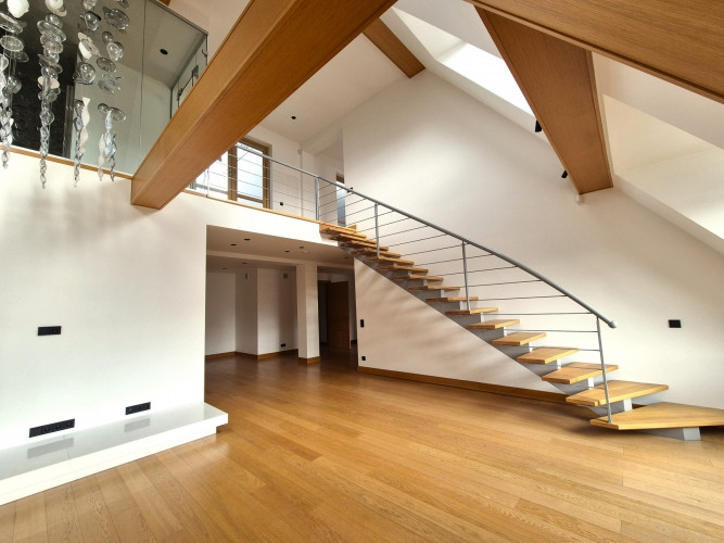 Эксклюзивная двухуровневая квартира с просторной частной террасой на крыше, Рига - изображение 4