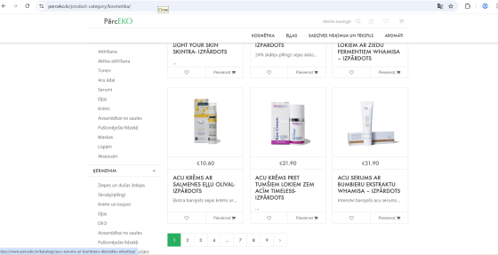 Pārdodam interneta veikalu Perceko - ģimenei un videi draudzīgs kosmētikas un mājas kopšanas... Rīga