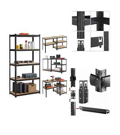 Ļoti izturīga metāla plauktu konstrukcija. Plauktu konstrukcijas slodzes izturība ir vairāk par 1... Rīga