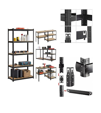 Ļoti izturīga metāla plauktu konstrukcija. Plauktu konstrukcijas slodzes izturība ir vairāk par 1... Rīga - foto 4