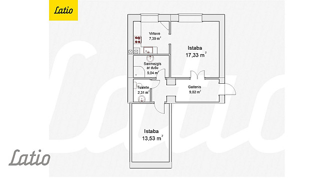 Vecrīgas centrālajā daļā pieejams gaumīgs divistabu dzīvoklis. 
No dzīvokļa logiem paveras neatkārto Рига - изображение 3