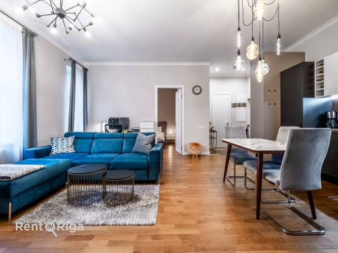 Элегантная 2-комнатная квартира в отреставрированном доме в центре Риги! Рига - изображение 3