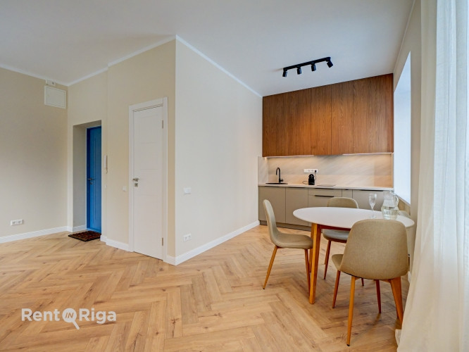 Izīrē 2-istabu dzīvokli renovētā ēkā!  Lauvas 7 ir viens no elegantākajiem renovētajiem Rīga - foto 14