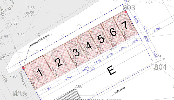 Vieta automašīnai, iebraukšana teritorijā uzrādot caurlaidi, teritorijas stāvlaukums noklāts Rīga - foto 1