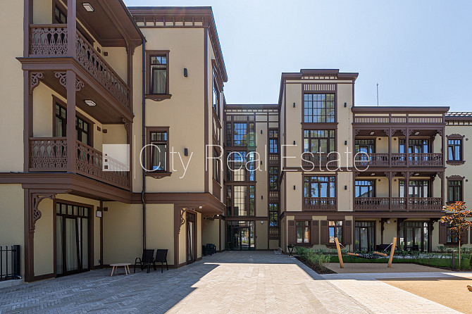 Новостройка, фасадный дом, благоустроенный озеленённый двор, подземная стоянка, Юрмала - изображение 11