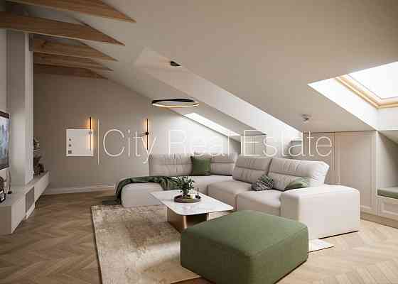 Проект - Kalpaka Residence, фасадный дом, закрытый двор, вход с улицы, мансарда, лифт, Рига