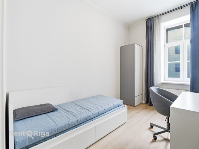 Mēbelēts 3-istabu dzīvoklis Aktīvajā centrā.  Izīrē elegantu un mājīgu divistabu Rīga - foto 7