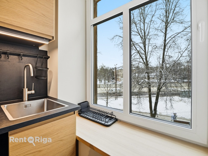 Izīrē pārdomātu 1 istabas dzīvokli!  Ienākot dzīvoklī priekštelpa un plašs drēbju Rīga - foto 4