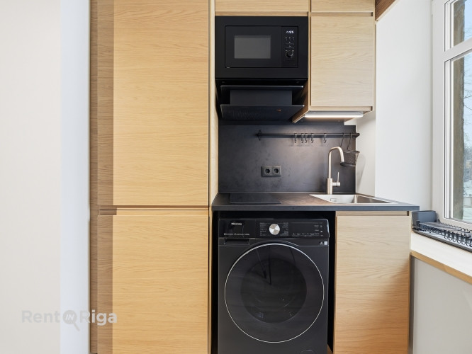 Izīrē pārdomātu 1 istabas dzīvokli!  Ienākot dzīvoklī priekštelpa un plašs drēbju Rīga - foto 5