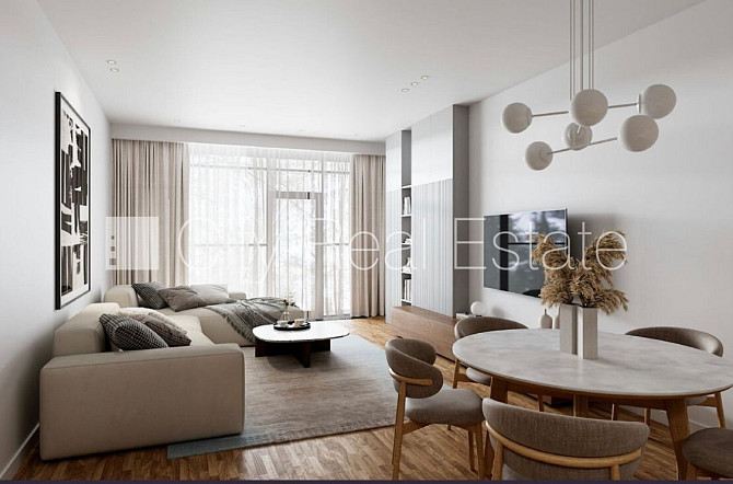 Новостройка, место для машины, лифт, балкон 17 м2, окна выходят на сторону парка, Юрмала - изображение 16