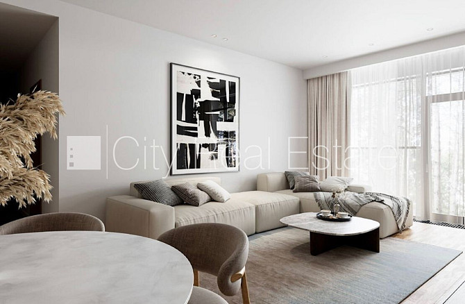 Новостройка, место для машины, лифт, балкон 17 м2, окна выходят на сторону парка, Юрмала - изображение 17