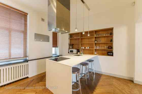 Furnished 2-room apartment in a renovated building at Brīvības Street 46. Entrance and windows face  Рига