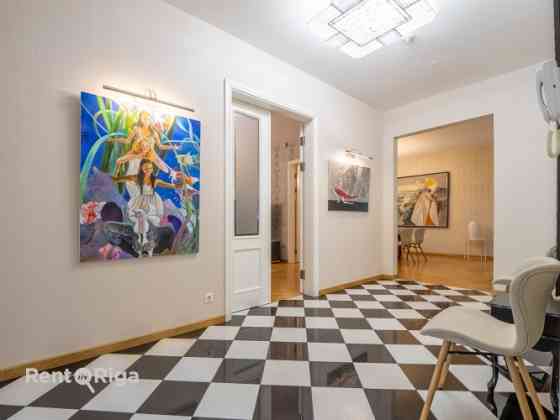 An elegant brick private house for sale in one of Rigas most sought-after neighborhoods  Mežaparks.  Rīga