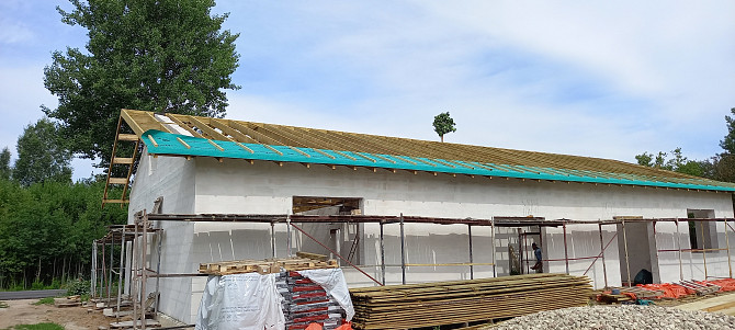 Mūrējam vienstāvu un divstāvu mājas no Aeroc (gāzbetona) blokiem. Veicam ārsienu un starpsienu... Ropaži - foto 9