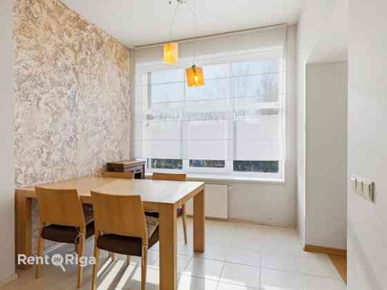 Cozy, warm, and bright 2-room apartment for rent in Šampēteris.  The apartment is located on the 2nd Rīga