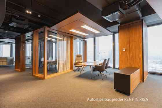Furnished office on the 13th floor of Zunda Towers.  Sophisticated work environment for business-sca Rīga