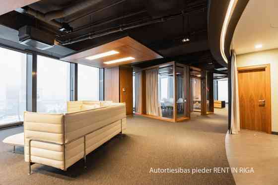 Furnished office on the 13th floor of Zunda Towers.  Sophisticated work environment for business-sca Rīga