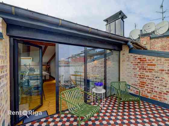 Трёхуровневая квартира в престижном проекте Gypsum Factory  Кипсала, на берегу Даугавы Rīga