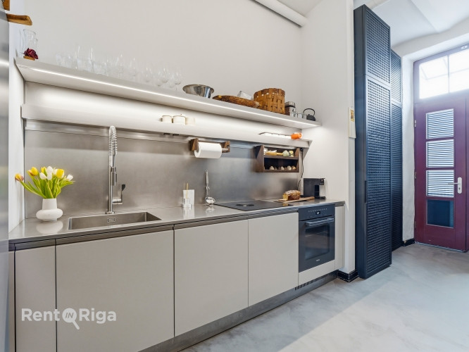 Трёхуровневая квартира в престижном проекте Gypsum Factory  Кипсала, на берегу Даугавы Рига - изображение 7