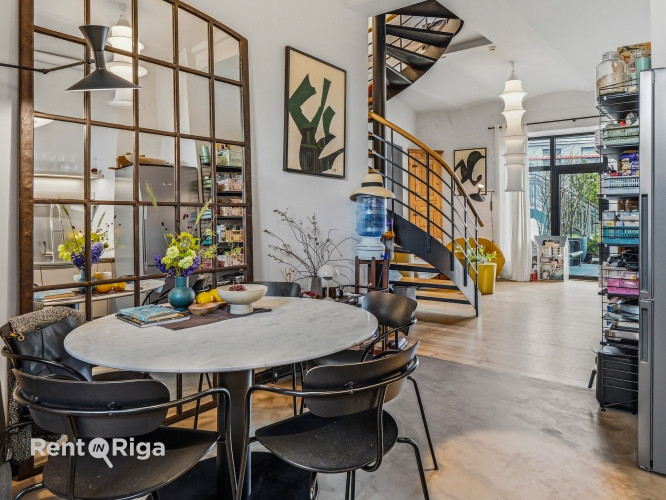 Трёхуровневая квартира в престижном проекте Gypsum Factory  Кипсала, на берегу Даугавы Рига - изображение 5