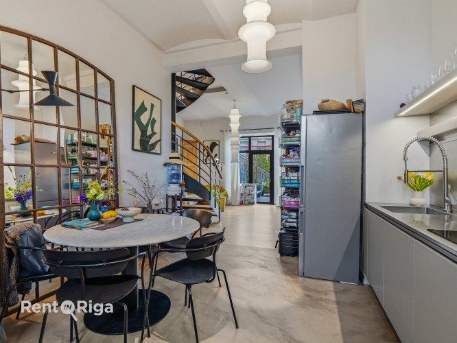 Трёхуровневая квартира в престижном проекте Gypsum Factory  Кипсала, на берегу Даугавы Рига - изображение 6