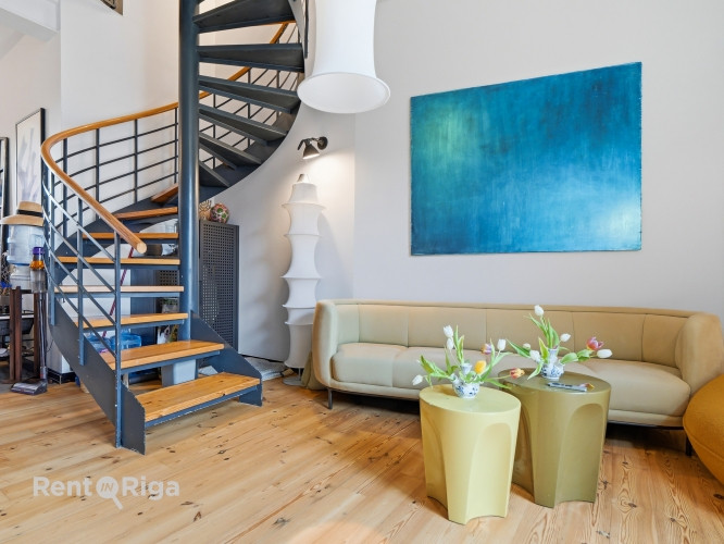 Трёхуровневая квартира в престижном проекте Gypsum Factory  Кипсала, на берегу Даугавы Рига - изображение 3