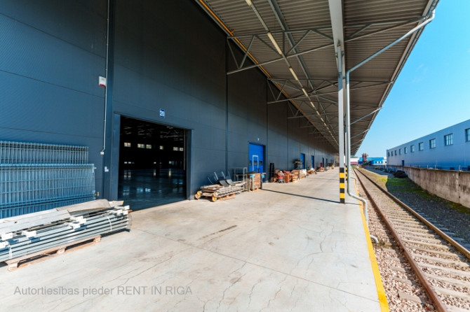 Jauna noliktava ar dzelzceļa pievadu. 3 rampas kravas a/m + 4 vāri smes līmenī.  Gāzes apkure, Rīga - foto 8