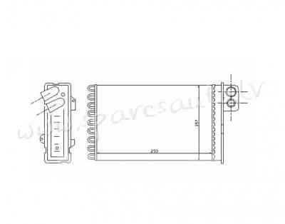 RP71152 - OEM: 6448J8' EDA PARTS - Salona Sildītāja Radiators - CITROEN C5 (2008-2017) Rīga