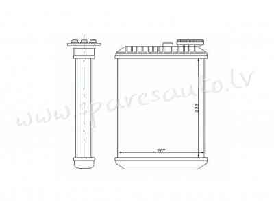 RP73641 - OEM: 9171503' MAGNETI MARELLI - Salona Sildītāja Radiators - VOLVO S60 (2000-2004) Rīga