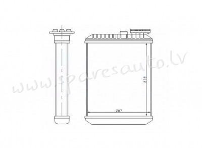 RP73641 - OEM: 9171503' MAGNETI MARELLI - Salona Sildītāja Radiators - VOLVO S60 (2000-2004) Rīga - foto 1