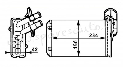 RP73962Q - OEM: 1H1819031B' original, Mahle-Behr - Salona Sildītāja Radiators - SKODA OCTAVIA (1996- Рига - изображение 1