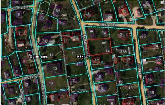 Apbūves zeme Ikšķiles centrā privātmāju apbūves teritorijā. Kluss rajons bez intensīvas satiksmes, D Огре и район